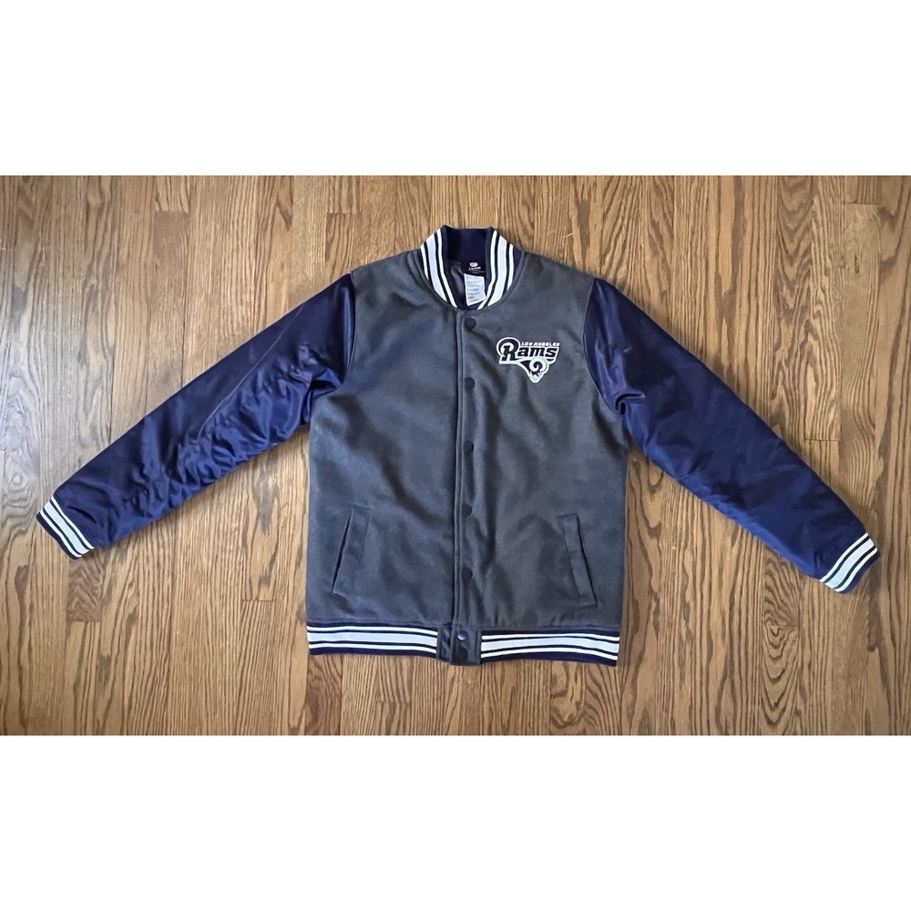 Los Angeles‎ Rams NFL Apparel Varsity Letterman Jacket Youth Large Blue Grey